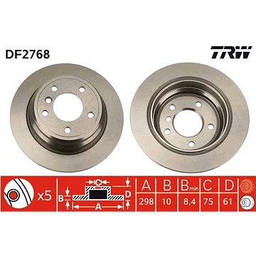 

TRW Brzdový kotouč DF2768 sada 2ks