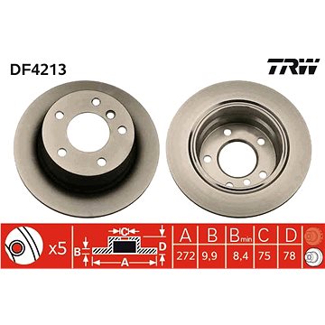 

TRW Brzdový kotouč DF4213 sada 2ks