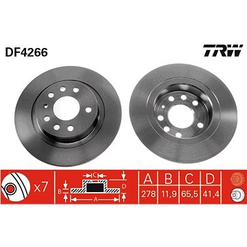 

TRW Brzdový kotouč DF4266 sada 2ks