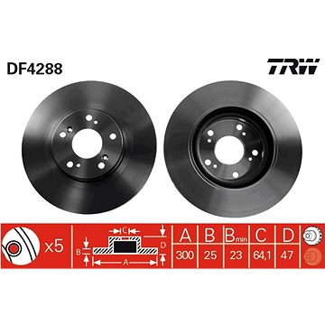 

TRW Brzdový kotouč DF4288 sada 2ks