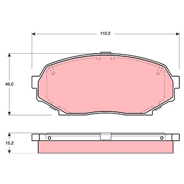 

TRW Brzdové destičky GDB1028