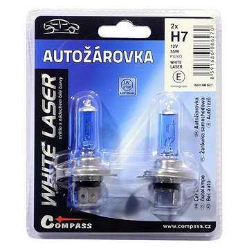 

COMPASS Žárovka 12V H7 55W PX26d WHITE LASER 2ks