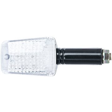 

Oxford LED hranatý dlouhý čiré sklíčko černý plášť, pár