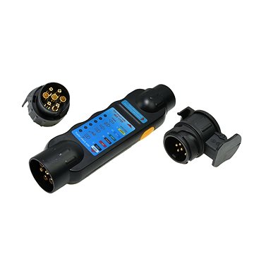 

Geko tester zásuvek a zástrčky nákladního přívěsu + adaptéry 13/7 7/13