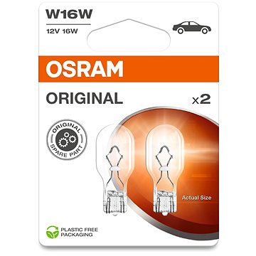

Osram Originál W16W, 12V, 16W, W2.1x9.5d, 2 kusy v balení
