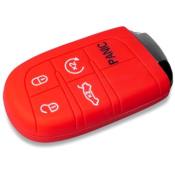 

Escape6 ochranné silikonové pouzdro na klíč pro Dodge / Jeep barva červená