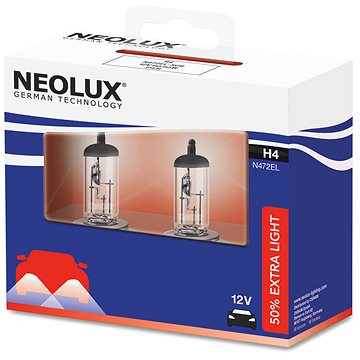 

NEOLUX H4 Extra Light +50% 12V, 60/55W