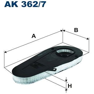 

FILTRON vzduchový filtr AK 362/7