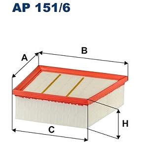 

FILTRON vzduchový filtr AP 151/6
