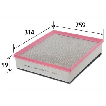 

VALEO vzduchový filtr 585550