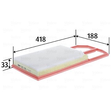 

VALEO vzduchový filtr 585395