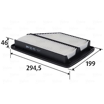 

VALEO vzduchový filtr 585455