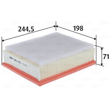 

VALEO vzduchový filtr 585472