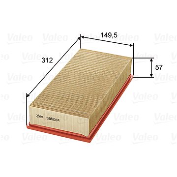 

VALEO vzduchový filtr 585084