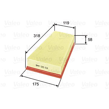 

VALEO vzduchový filtr 585164