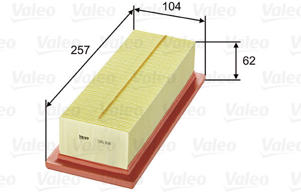 

VALEO vzduchový filtr 585168