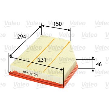 

VALEO vzduchový filtr 585281