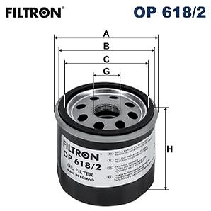 

FILTRON Olejový filtr OP 618/2