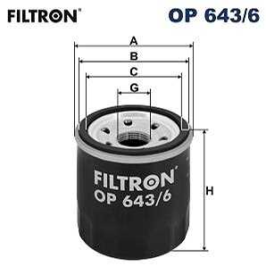 

FILTRON Olejový filtr OP 643/6