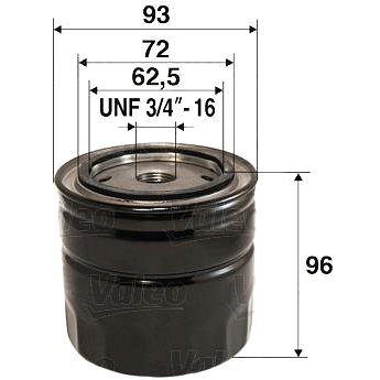 

VALEO Olejový filtr 586019