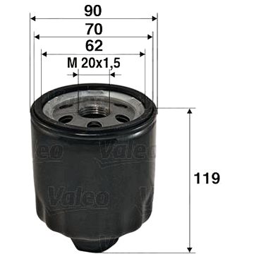 

VALEO Olejový filtr 586020