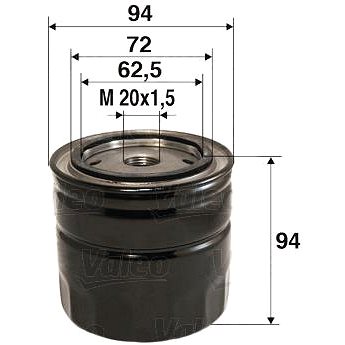 

VALEO Olejový filtr 586026
