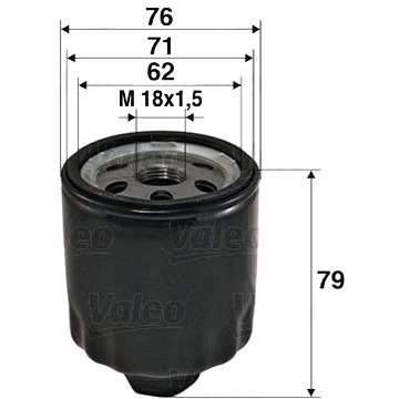 

VALEO Olejový filtr 586072