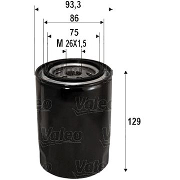 

VALEO Olejový filtr 586076
