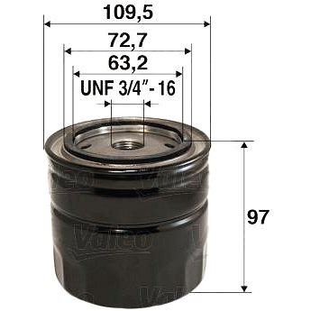 

VALEO Olejový filtr 586084