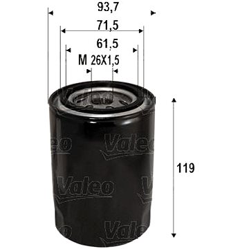 

VALEO Olejový filtr 586090