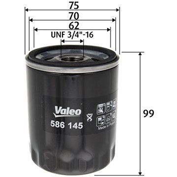 

VALEO Olejový filtr 586145