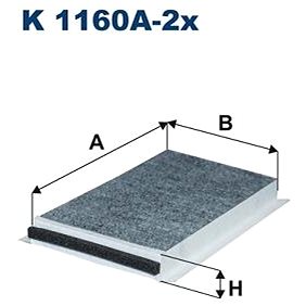 

FILTRON Filtr, vzduch v interiéru K 1160A-2x