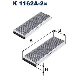 

FILTRON Filtr, vzduch v interiéru K 1162A-2x