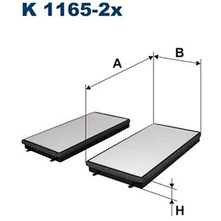 

FILTRON Filtr, vzduch v interiéru K 1165-2x