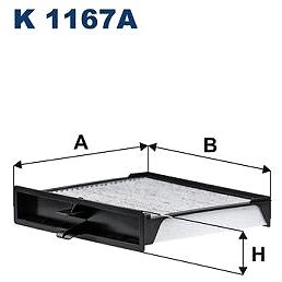 

FILTRON Filtr, vzduch v interiéru K 1167A