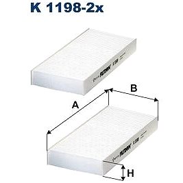 

FILTRON Filtr, vzduch v interiéru K 1198-2x