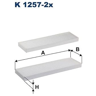 

FILTRON Filtr, vzduch v interiéru K 1257-2x
