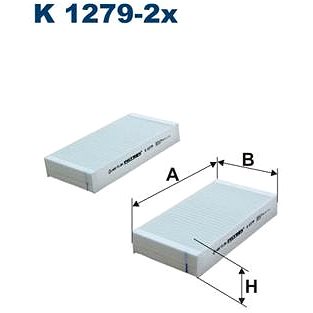 

FILTRON Filtr, vzduch v interiéru K 1279-2x