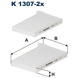 

FILTRON Filtr, vzduch v interiéru K 1307-2x