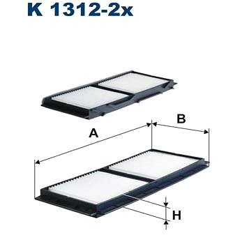 

FILTRON Filtr, vzduch v interiéru K 1312-2x