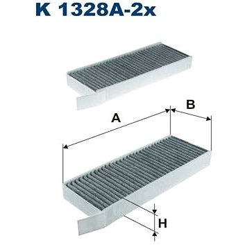 

FILTRON Filtr, vzduch v interiéru K 1328A-2x