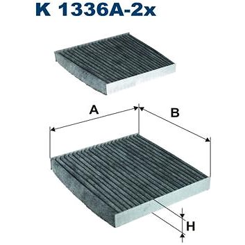 

FILTRON Filtr, vzduch v interiéru K 1336A-2x