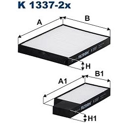 

FILTRON Filtr, vzduch v interiéru K 1337-2x