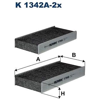 

FILTRON Filtr, vzduch v interiéru K 1342A-2x