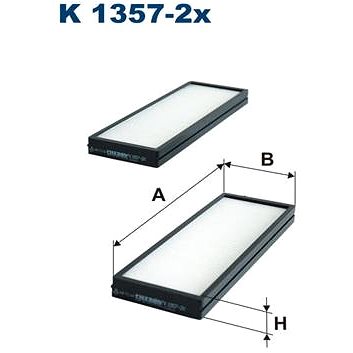 

FILTRON Filtr, vzduch v interiéru K 1357-2x