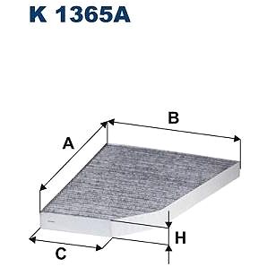 

FILTRON Filtr, vzduch v interiéru K 1365A
