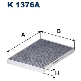 

FILTRON Filtr, vzduch v interiéru K 1376A