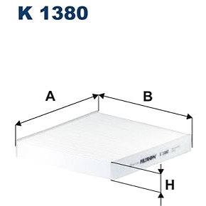

FILTRON Filtr, vzduch v interiéru K 1380
