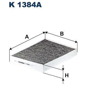 

FILTRON Filtr, vzduch v interiéru K 1384A