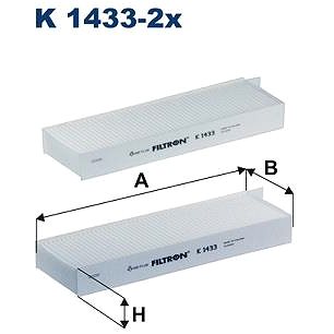 

FILTRON Filtr, vzduch v interiéru K 1433-2x